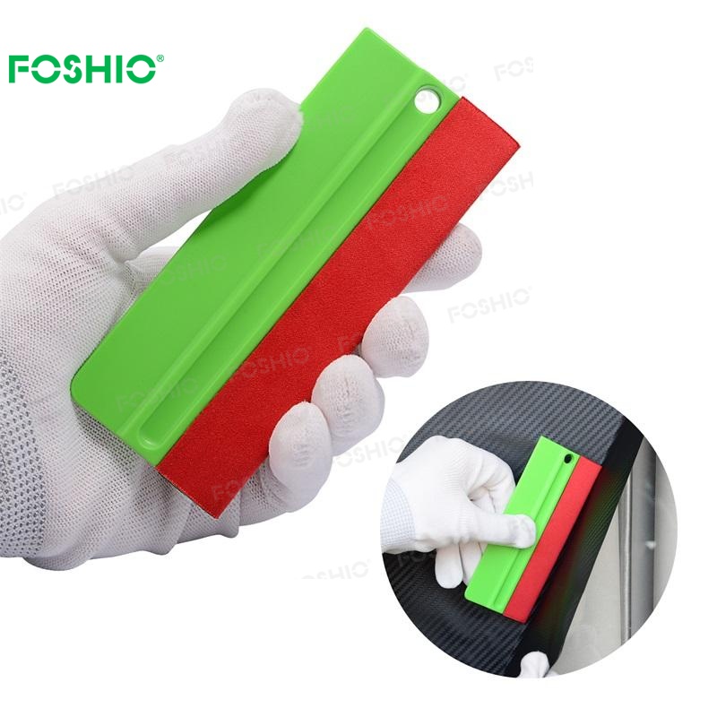 A58D Green soft squeegee with micro slim soft felt
